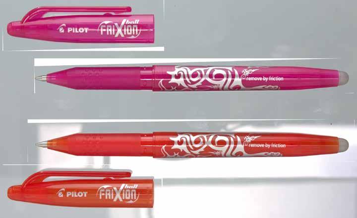 Roller Pilot FriXion Point FriXion Point roller s jehličkovým hrotem, gumovací. Jasné barvy. Speciální inkoust - napsaný text lze vygumovat a znovu přepsat.