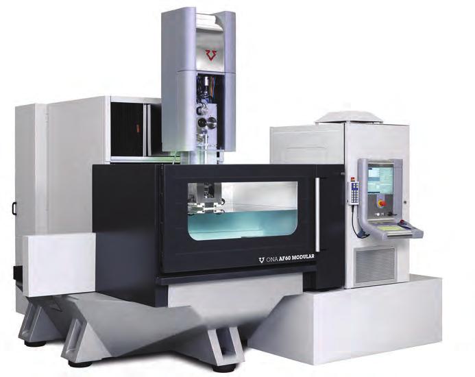 72 Seminář SpOS a VCSVTT: Obráběcí stroje a technologie na EMO Milano 2009 Posuvy v osách X / Y (800/600 mm), v ose Z modulární uspořádání (500/600/700 mm), minimální programovatelný a měřený