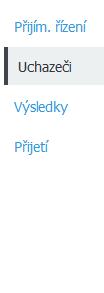 ! Přijímačky 3. Po výběru položky k hromadnému doplnění/opravě se dynamicky upraví tabulka s uchazeči (právě ve vztahu k povaze položky).