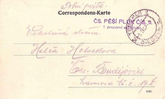 - 14 - Moravské Ostravy). Zásilky z období 23.1.-25.2.1919 jsou jen zřídka oráženy na jiných poštách, výjimkou je i pošta Těšín 2.
