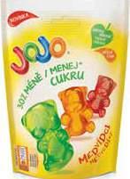 želé 3 druhy od 80 g do 90 g