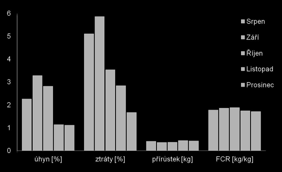 Tabulka č. 4: Výsledky u produkčních nosnic po prvním použití Snáška za období [ks] HALA I HALA II HALA III Před čištěním 26. 56.