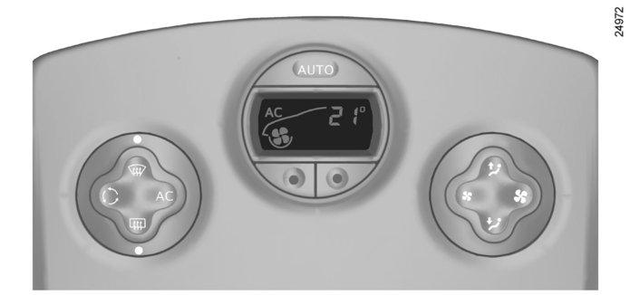 AUTOMATICKY REGULOVANÁ KLIMATIZACE (5/8) Změna rychlosti ventilace V automatickém režimu systém řídí rychlost proudění vzduchu optimálně pro dosažení a udržení požadované teploty.