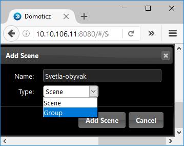 Příklad nastavení SKUPINY: Nastavím si např.