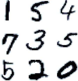 Obrázek 4.1: Na levém obrázku je ukázka devíti číslic z datasetu MNIST, na pravém obrázku jsou čtyři obrázky z datasetu Caltech101.