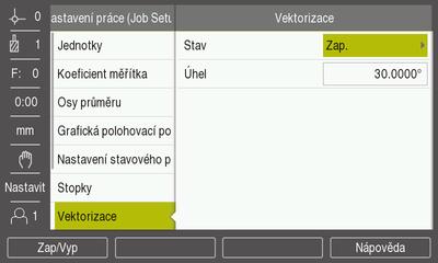 10 Specifické soustružnické operace Vektorizace 10.8 Vektorizace Vektorizace rozloží pohyb sdružených os do příčné nebo podélné osy.