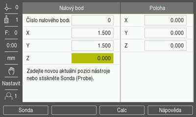 Specifické frézovací operace Nastavení počátku 9 9.4.