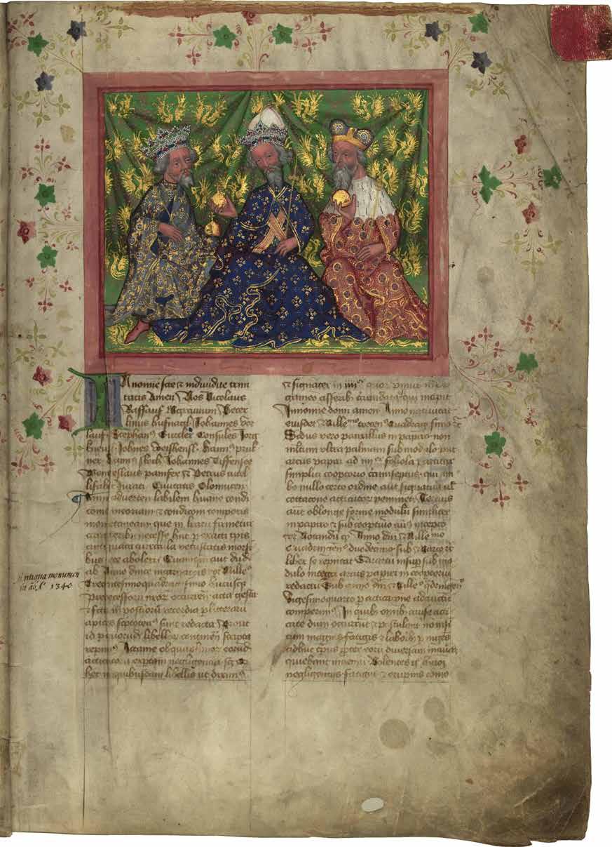 Ir Gelnhausenův kodex v iluminaci Jan Lucemburský na koni přelom 14. a 15.