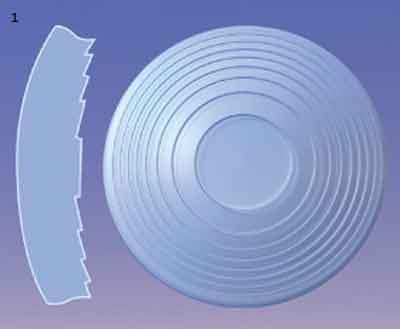 Refractive lens. [4] Diffractive multifocal intraocular lenses work on pricipe of step optics and uses diffracion of light.