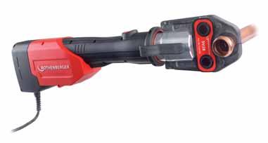 Romax 3000 AC Akumulátorové a sieťové (220V) elektrohydraulické lisovacie kliešte, pre lisovanie fitingov až do Ø110 mm, s úrovňou axiálneho lisovania medzi 32-34kN.