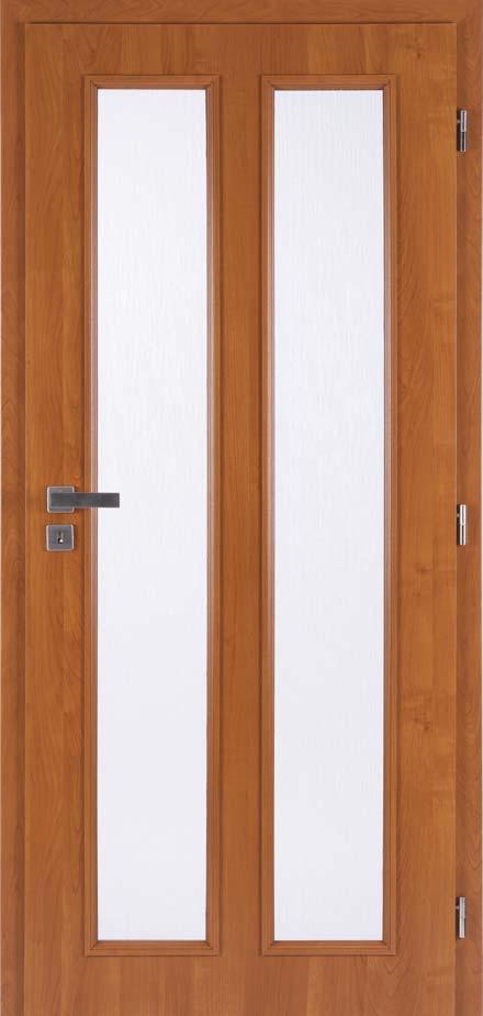 deskou + výplň dle výběru tloušťka dveří 39mm možnost dodání jak v jednokřídlé, tak dvoukřídlé variantě i jako variantu pro posuvné dveře MASONITE II povrchová úprava dverí: dekóry dreva PVC fólia