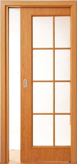 dveře a zárubeň pro posuv Možnost jednokřídlá i dvoukřídlá varianta Na uvedené fotografii