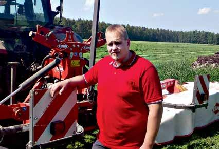 Neustálý déšť a krátká pracovní okénka nás nutily k co nejrychlejšímu sečení, aniž by došlo ke snížení kvality píce. Toho jsme dosáhli díky novému žacímu stroji FC a byli jsme velmi spokojeni.