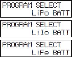 Lithiové akumulátory (Li-Pol, Li-Ion, LiFe) a) Obecně Nabíjecí programy pro akumulátory Li-Pol, Li-Ion a LiFe se v zásadě liší jen napětím a přípustným nabíjecím proudem (viz tabulka v části návodu).