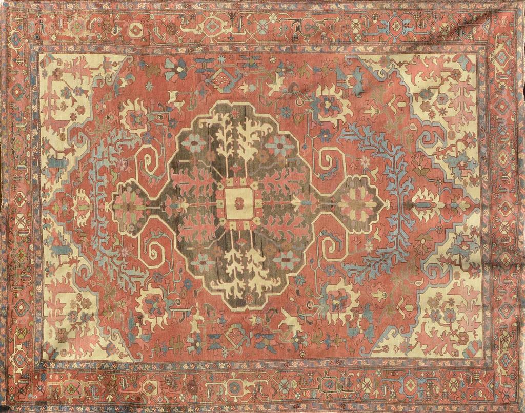 8/ Koberec Heriz, Sýrie, 1880, 290 x 375 cm dosažená cena: 342 200 Kč Zezula 8. 4. 2017 Syrský domácí koberec typu Heriz (více zde) z konce 19.