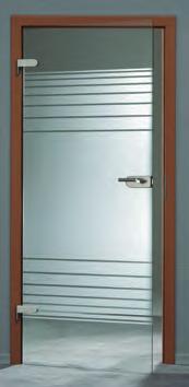 sklenených výplní dverí: čisté, jednoduché dvere, decentne
