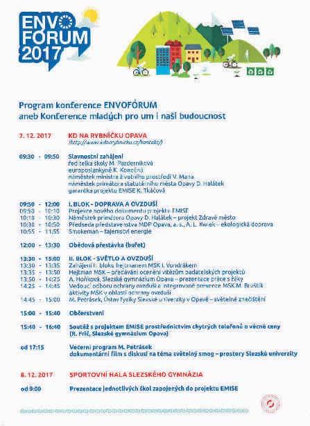 Pøíloha V Opavì se uskuteènila konference ENVOFÓRUM Ve dnech 7. a 8.