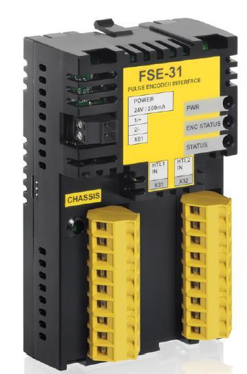 Bezpečnostní modul FSO je navíc nově vybaven možností použití s čidlem otáček. Tato funkce je možná s doplňujícím modulem FSE-31.