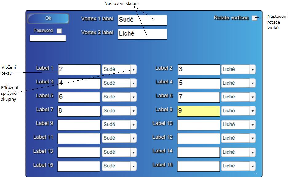 Vortex sort - text (Třídění textu) Jedná se