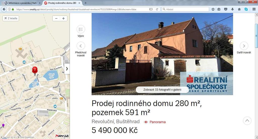 Dispozičně dům zahrnuje jednu bytovou jednotku 3+kk. Pozemek celkem 803 m 2, zastavěná plocha 80 m 2, podlahová plocha 175 m 2, napojení na veškeré inž.sítě. Dům je užíván min.