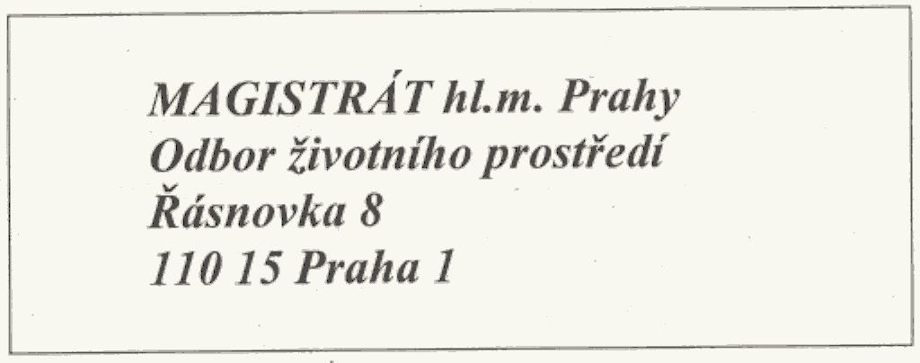 , ale je pouze vyjádøením ve smyslu zákona è. 100/2001 Sb.., o posuzování vlivu na životní prostøedí.