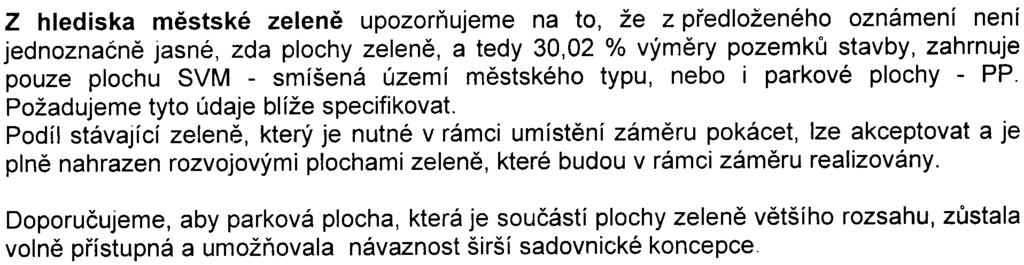 Øešení objektu je v souladu s prostorovými podmínkami v území, doplòuje ulièní prostor ulic Èeskomoravské a Kleèákovy a vytváøí vnitøní klidovou parkovou plochu, která je èástí rozsáhlejší pa rkové