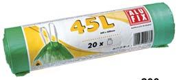 32,40 537530 70 x 100 cm / 120 litrů / 10 ks 45,10 Pytle do košů Alufix economy stahovací HDPE - černé