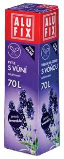 Alufix zelené pytle do odopadkových košů se zatahovacím páskem, materiál HDPE, 35l a 45l - síla 14 my,