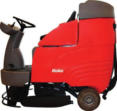 čistá/špinavá: 140 l / 140 l HAKO SCRUBMASTER E10 - Napájanie: 230 V - Teoretický plošný výkon: