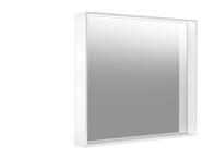 1300 x 635 mm 11697 Zrcadlo s osvětlením osvětlení horizontální, čelní stěna se zrcadlem, výstup světla jako osvětlení zrcadla a místnosti, skrytý vypínač Osvětlení: zářivka (1 x 24 W) Rozměry (š x v