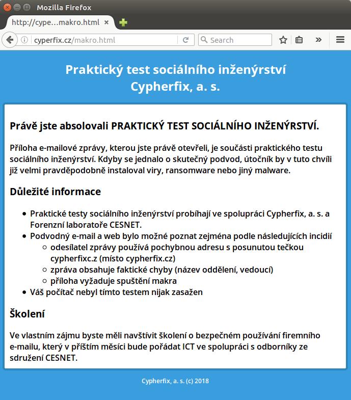 zobrazená uživatelům, kteří