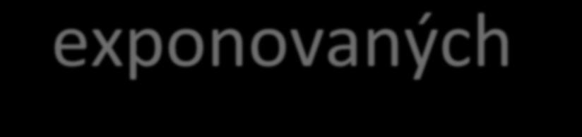 Rozdíly u exponovaných TiO 2 x kontroly Pelclova D,