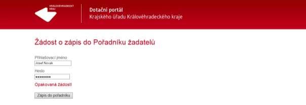 2018 2. 10. 2018) Pokud se žadateli podařilo úspěšně zapsat do Pořadníku žadatelů, tj.