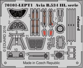 Při používání barev a lepidel pracujte v dobře větrané místnosti. Lepidla ani barvy nepoužívejte v blízkosti otevřeného ohně. Model není určen malým dětem, mohlo by dojít k požití drobných dílů.