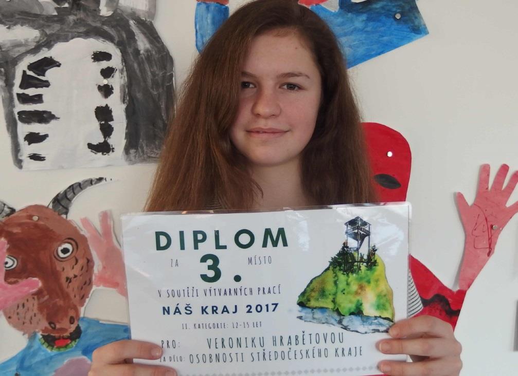 místo v krajském kole výtvarné soutěže Náš kraj
