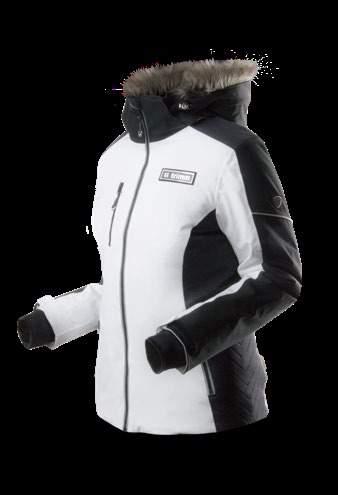 Luxurious ladies ski jacket designed to help you shine both on the ski slope and in the apres-ski bar.