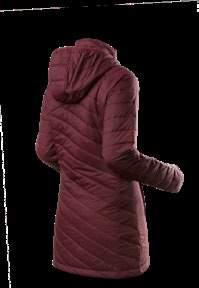 OUTER: 00 % nylon, down proof, synthetic down, water repelent INNER: 00 % nylon Lehký prodloužený dámský kabátek s hřejivou náplní.