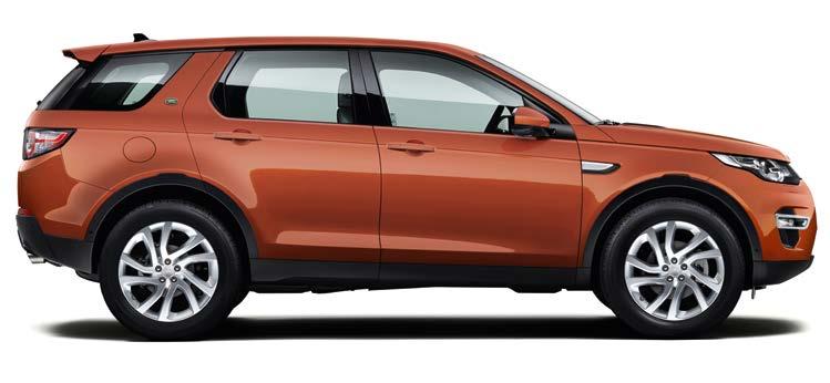 KROK 3 VYBERTE SI EXTERIÉR Fotografie představují vůz Discovery Sport v barvách Narvik
