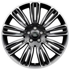 DPH 22" kola z lehké slitiny s 5 dvojitými paprsky, tyle 5083 Včetně letních pneumatik 295/40R22 a rozšíření blatníků vzadu.