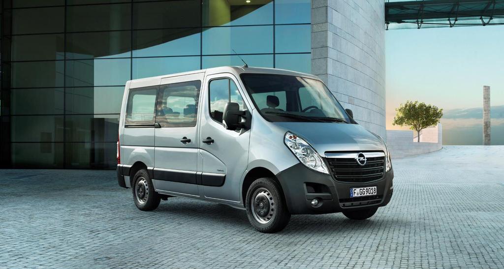 OPEL Movano Combi již za 552 700 Kč Váš užitkový vůz Opel = Vaše výhoda * Opel FlexCare - Záruka BASIC 5 let anebo 150 000 km (2 roky komplet + 3 roky motor, rozvodovka, převodovka) - Opel Assistance