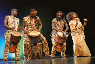 Uslyšíme tradiční západo-africké rytmy na djembe, dun-dun, sang bang a ken keni, tedy původní nástroje Afriky. Vystupuje v projektu Nahou a dalších. Více strana 24, 25, 29,.