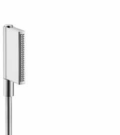 AXOR ShowerSolutions Ruční sprcha 124 73 134 24 105 Ruční sprcha One 2jet pohodlné přepínání tlačítkem Select druh proudu: normální proud, přívalový proud maximální průtok (při 0,3 MPa): 12 l/ min