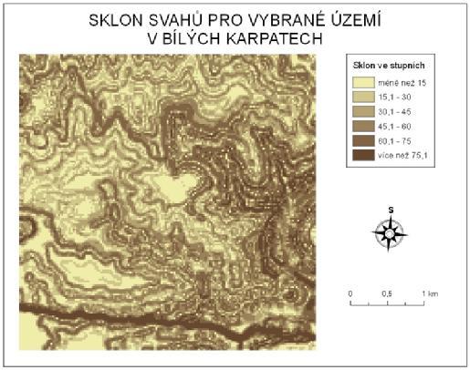 15: Vytvořeno v ArcGIS z reliéfu