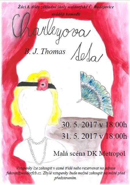OBSAZENÍ 2. alternace 30. 5. 2017 Jack Chesney...Albert Kabíček Charles Wykeham...Vojtěch Tupý Lodr Fancourt Babberley...Matyáš Kroupa Plukovník Francis Chesney...Štěpán Děták Stephen Spettigue.