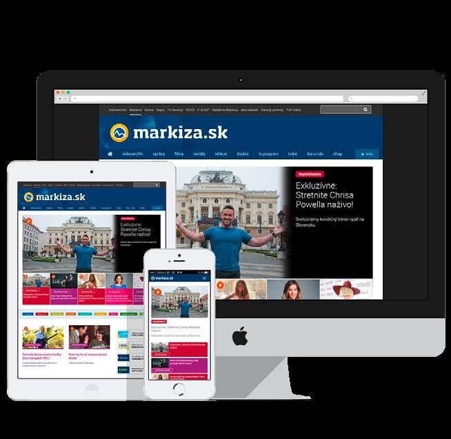 ONLINE REKLAMA» SKUPINA MARKÍZA PONÚKA PERFEKTNÚ SYNERGIU TELEVÍZNEJ A ONLINE REKLAMY Naša konkurenčná výhoda spočíva v širokej ponuke televíznych žánrov vhodných pre televíznu komunikáciu a možnosti