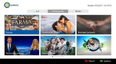 NOVINKY, VYLEPŠENIA A NOVÉ REKLAMNÉ FORMÁTY» HbbTV už aj s možnosťou umiestnenia reklamy Ponuka HbbTV sa aktivuje stlačením červeného tlačidla na diaľkovom ovládači televízora.