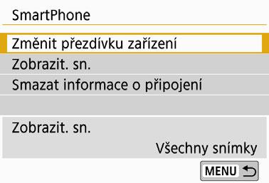 Změna nebo odstranění nastavení připojení 5 Zkontrolujte nebo změňte nastavení připojení.