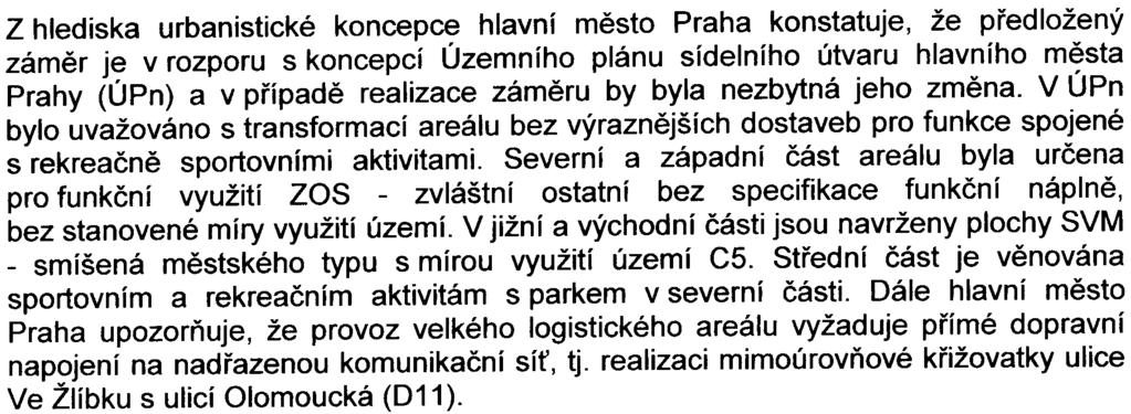 Jednotlivá vyjádøení obsahují následující pøipomínky a podmínky k realizaci stavby 3 - Hlavní mìsto Praha požaduje níže uvedené pøipomínky vyøešit a zapracovat v následujících fázích projektové