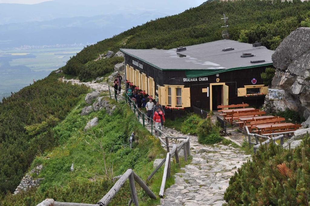 Skalnaté pleso a dole sa zviezli