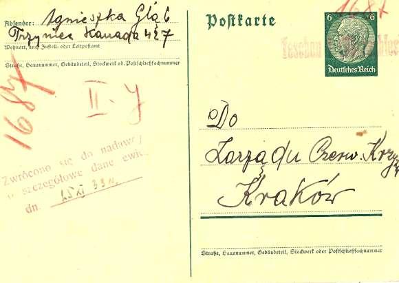 - 4 - zprávu o mém manželovi Władysławowi Głąb, vojáku 4.pluku formace Červený kříž, nar.22.v.1907 v Borové, woj.